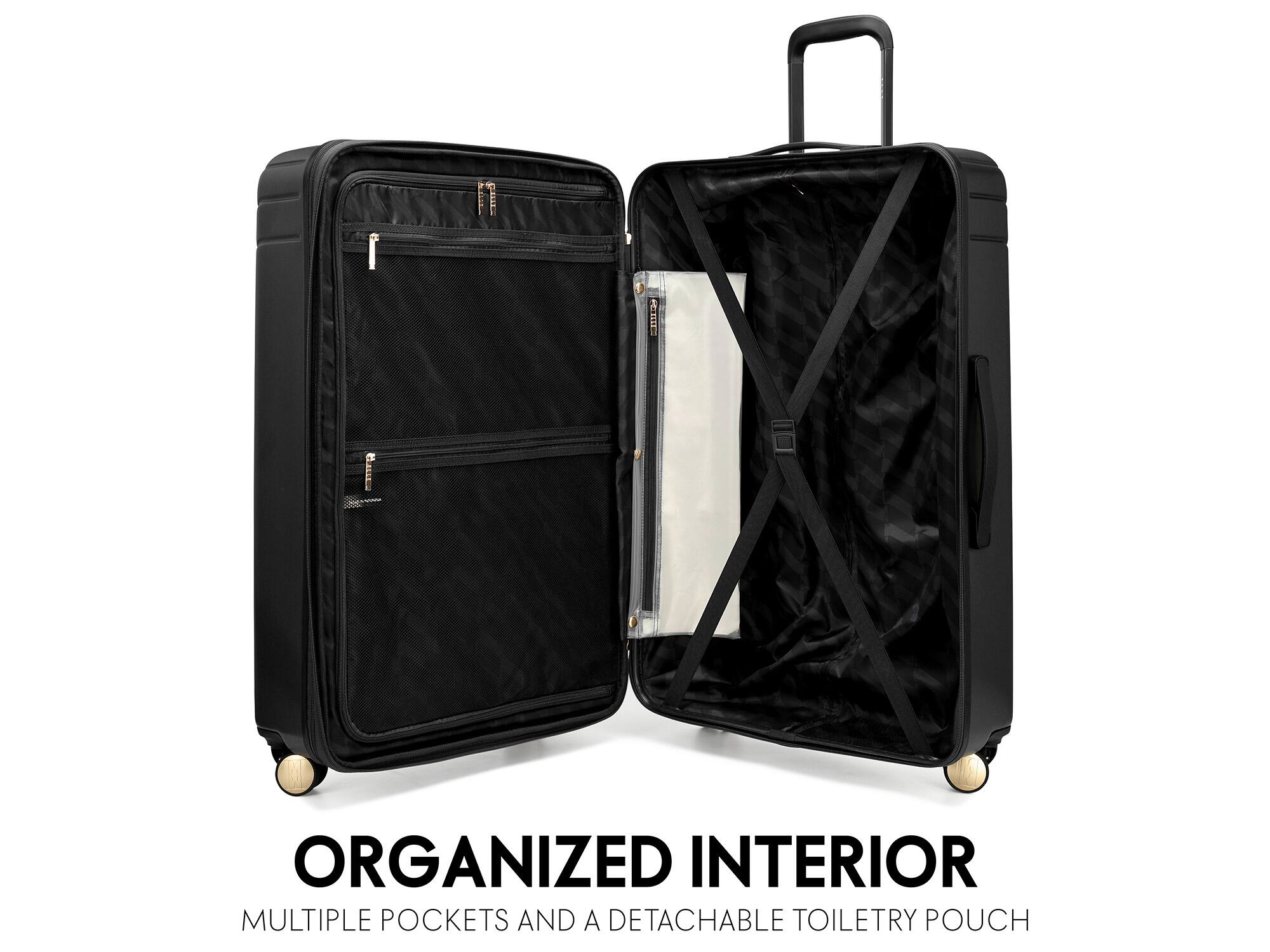 ORGANIZED INTERIOR
MULTIPLE POCKETS AND A DETACHABLE TOILETRY POUCH