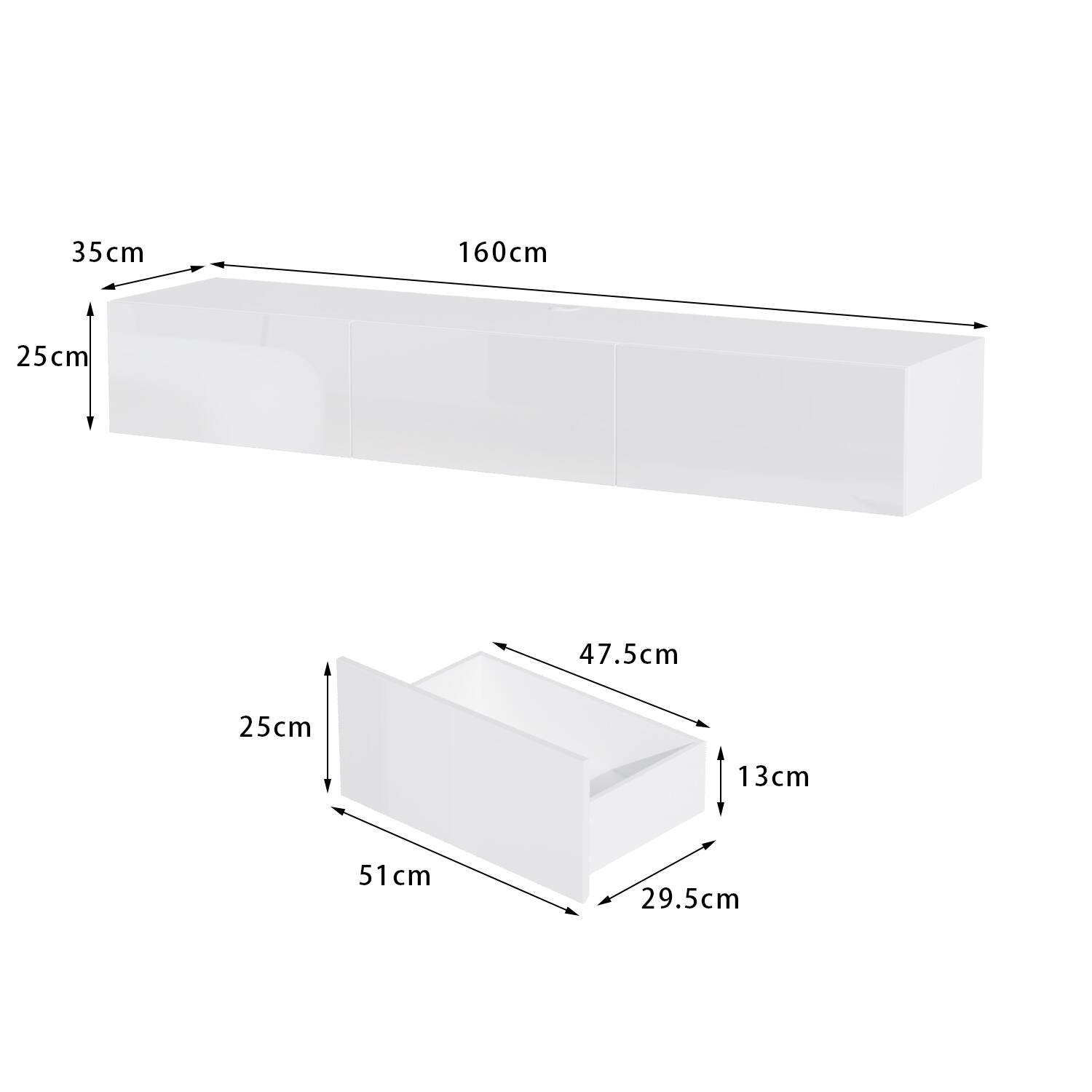 35cm 160cm 25cm 47.5cm 25cm 13cm 51cm 29.5cm