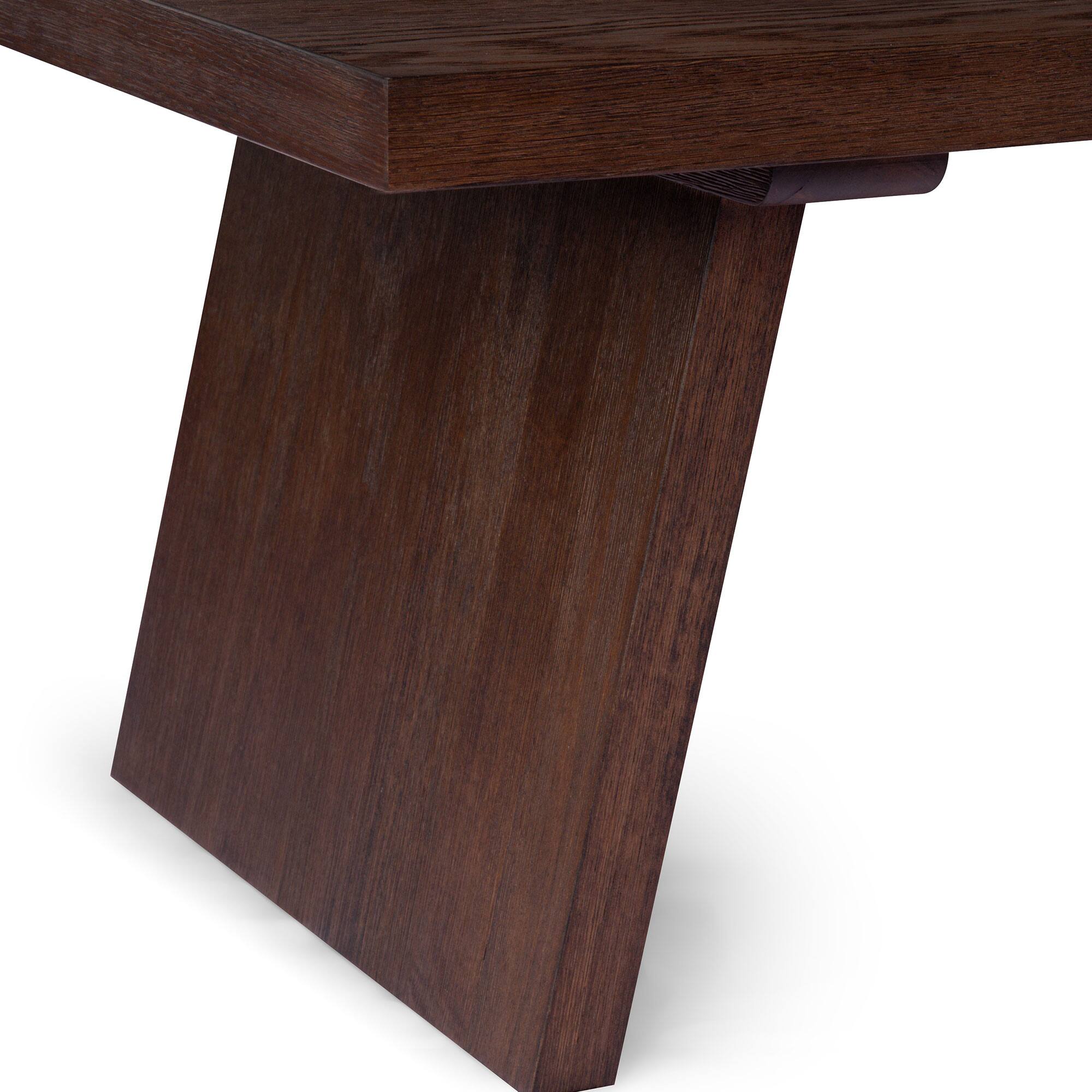 Alt View 3. Maven Lane - Maven Lane Marcella Wood Coffee Table, Contemporary Accent Table, Aged Brown - Aged Brown.