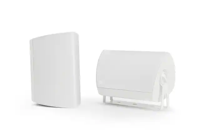 Front. Definitive Technology - Dymension 6.5" 2-Way Outdoor Wall Mount Speakers Pair - White.
