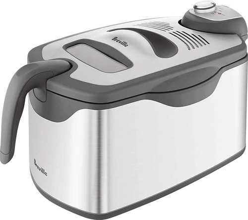 Breville BDF500XL Smart Fryer, Brushed Stainless Steel 15 x 10.5 x 11  inches,Silver