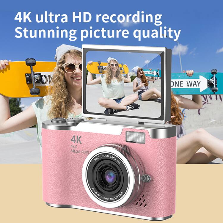 4K ultra HD recording  
Stunning picture quality  

4K  
48.0 MEGA PIXEL  

DIGITAL ZOOM  
18X  

F=2.4MM  
F=2.5  
52MM  

MACRO 25MM