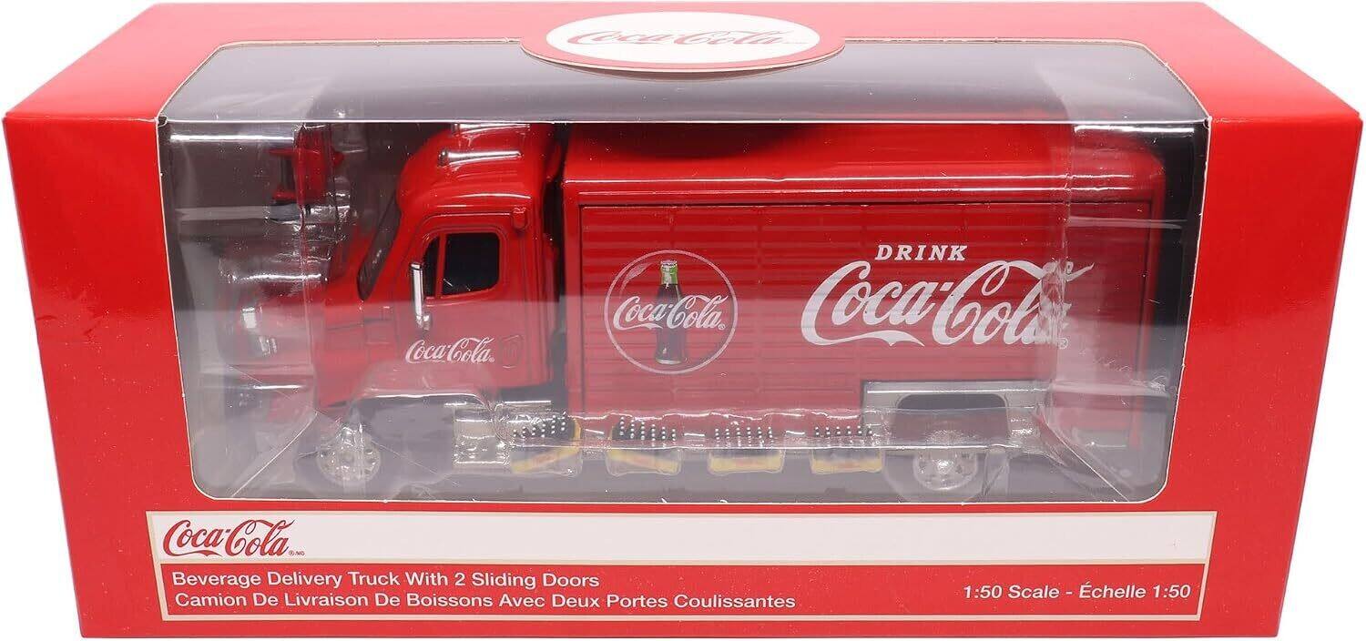 Coca-Cola  
Coca-Cola  
DRINK Coca-Cola Coca-Cola  
Coca-Cola SNO Beverage Delivery Truck With 2 Sliding Doors Camion De Livraison De Boissons Avec Deux Portes Coulissantes  
1:50 Scale - Échelle 1:50