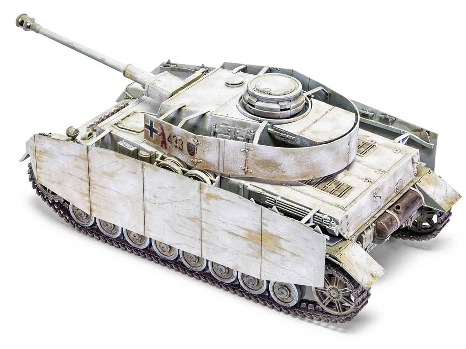 Alt View 1. Airfix - Level 3 Model Kit Panzer IV Ausf.H "Mid Version" Tank with 2 Scheme Options (Level 3) 1/35 Plastic Model Kit by Airfix - Multi.