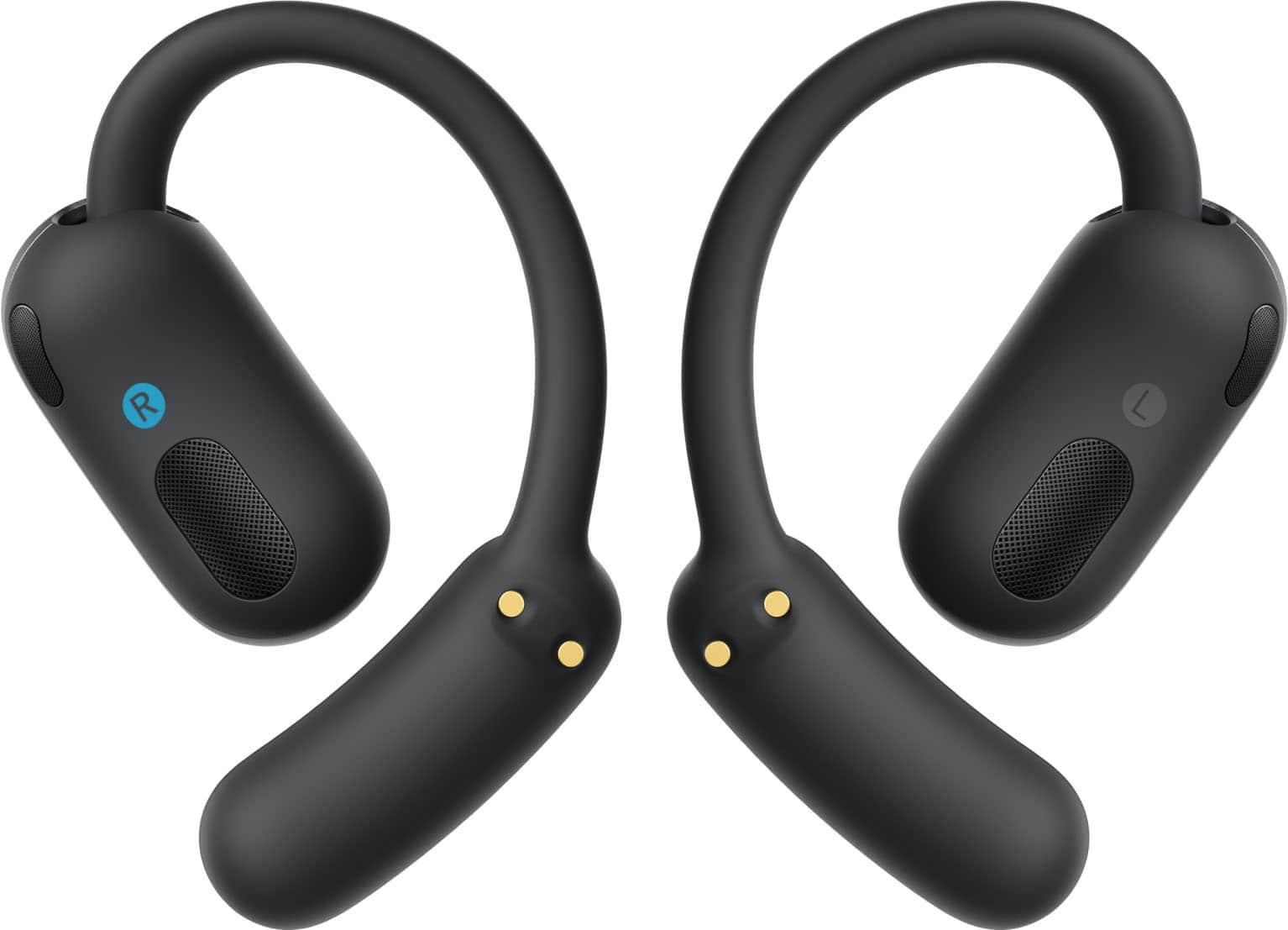 Back. Soundcore - by Anker AeroFit 2 A.I. Assistant Open-Ear Bluetooth Headphones with Real-Time Translation and Adjustable Ear Hooks - Obsidian Black.