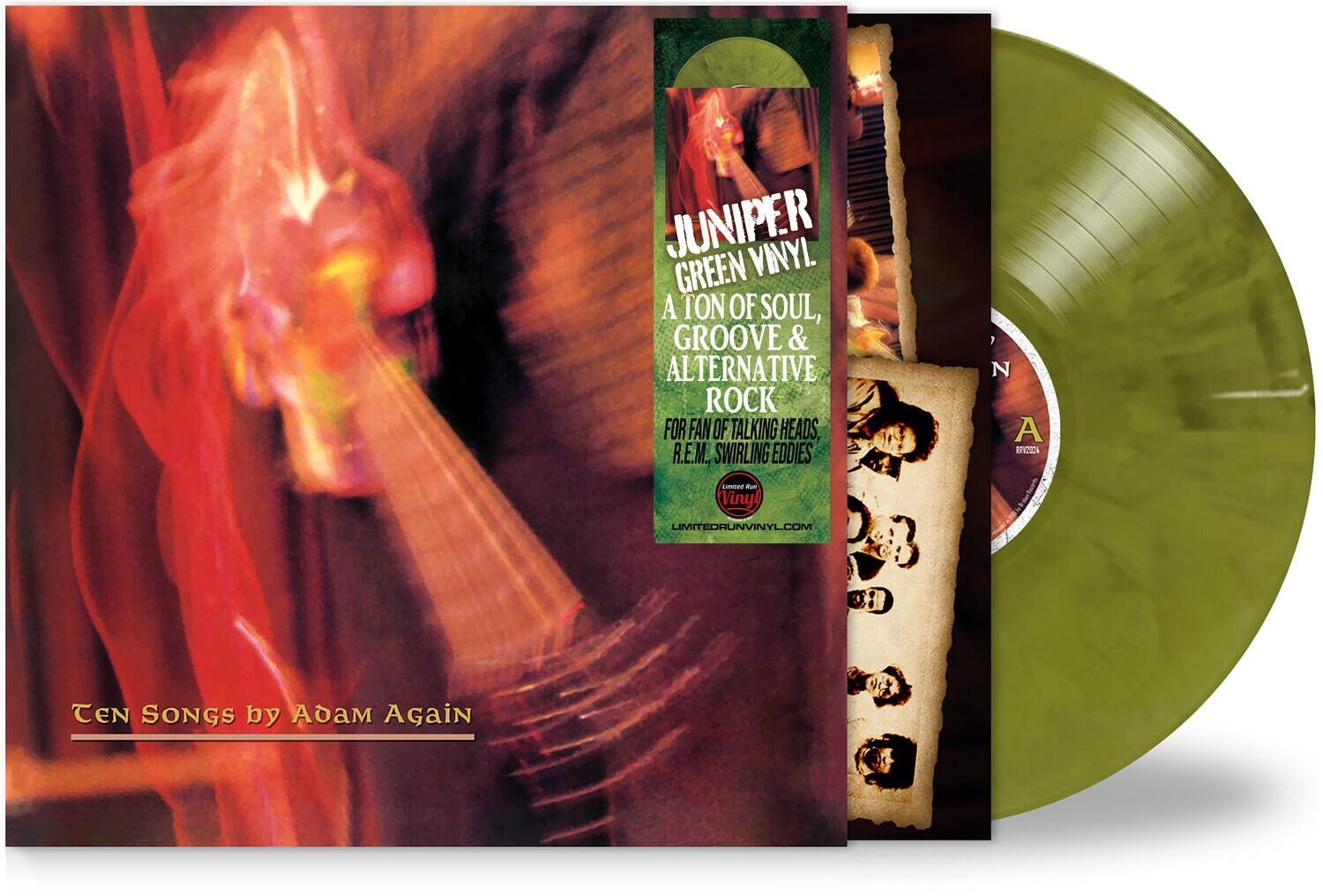 JUNIPER  
GREEN VINYL  
A TON OF SOUL, GROOVE & ALTERNATIVE ROCK  
FOR FAN OF TALKING HEADS, R.E.M., SWIRLING EDDIES  
LIMITED RUN VINYL  
LIMITEDRUNVINYL.COM  

Ten Songs by Adam Again