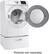 Alt View 3. Samsung - 7.5 Cu. Ft. Stackable Electric Dryer with Sensor Dry - White.