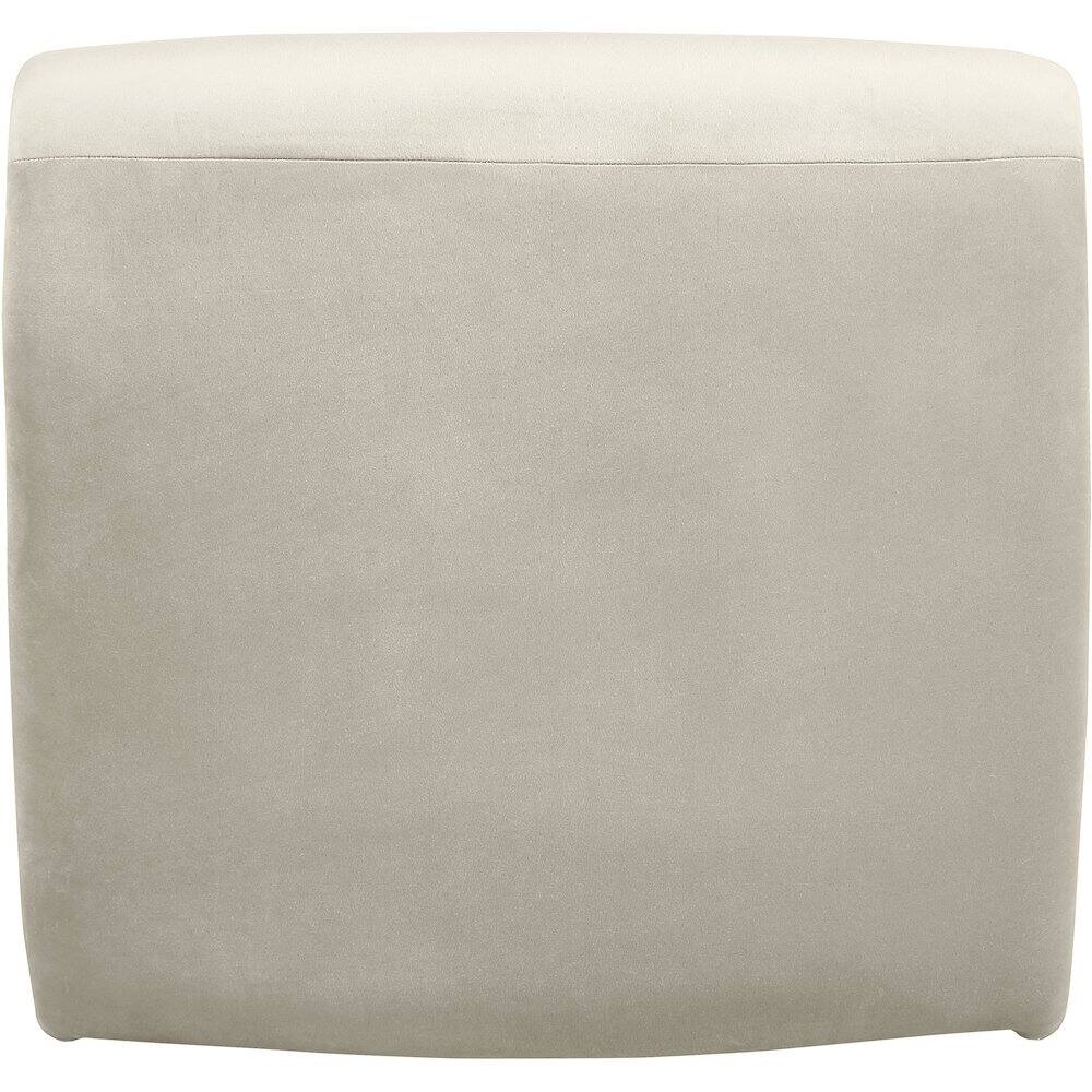 Alt View 4. Meridian Furniture - Nouveau Cream Velvet Accent Chair - Beige.