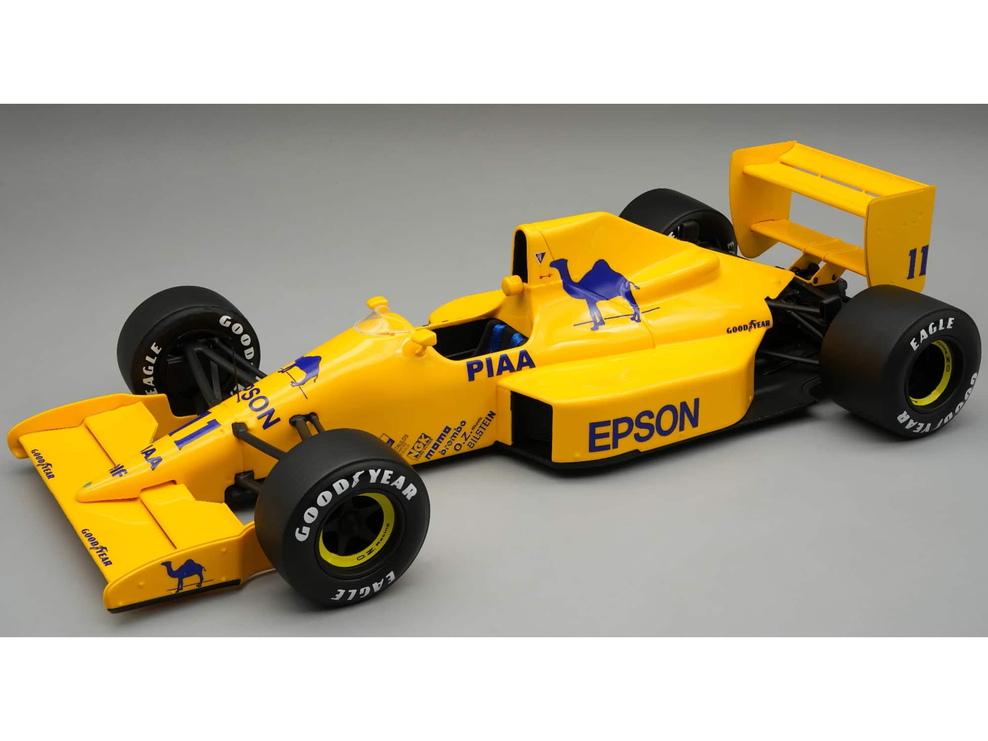 "Lotus 101 #11 Nelson Piquet 3rd Place F1 ""British GP"" 1989 ""Mythos Series"" w/ Display Case 1/18 Model Car by Tecnomodel" price history on PriceWatchPro