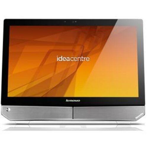 Front Standard. Lenovo - 23" Touchscreen IdeaCentre All-in-One Computer - 4 GB Memory - 1 TB Hard Drive - Black.