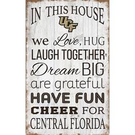 Fan Creations - UCF Knights 11'' x 19'' Team In This House Sign - Multicolor
