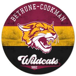 Jardine - Bethune-Cookman Wildcats 20'' x 20'' Retro Logo Circle Sign - Maroon