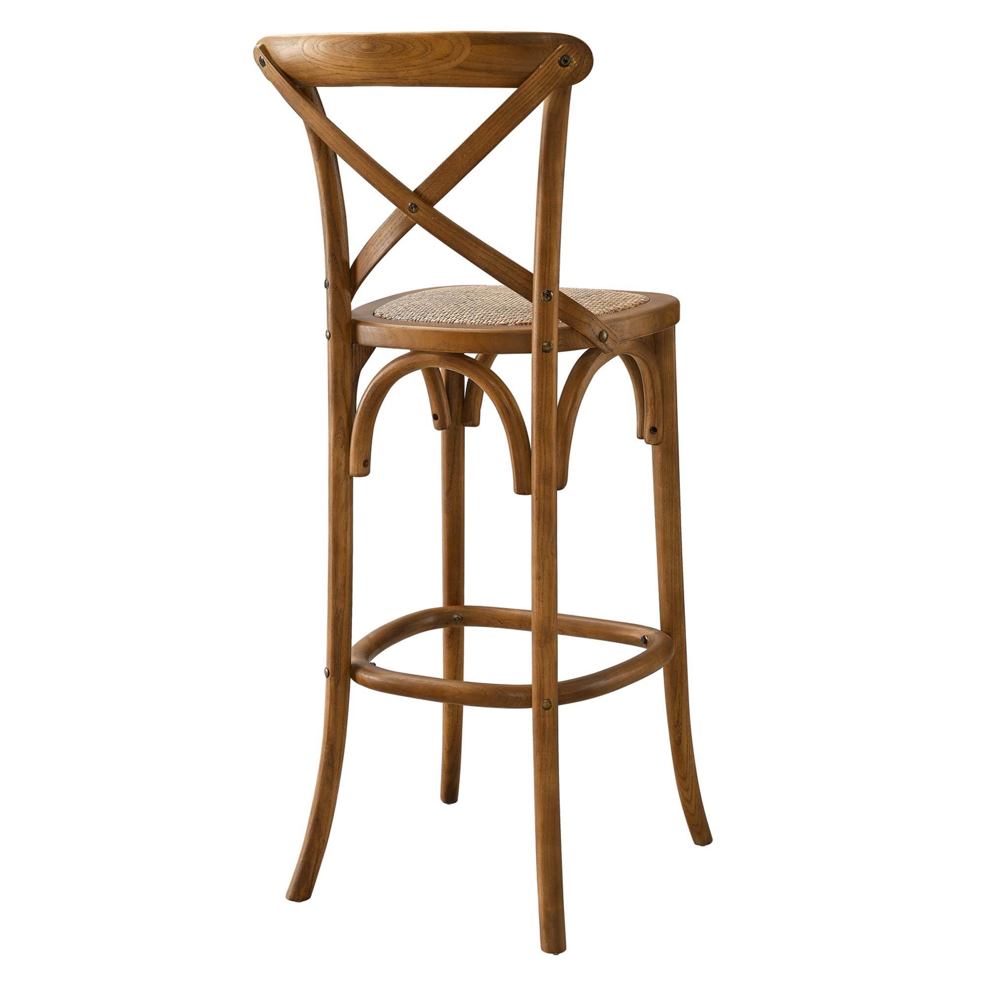 Alt View 2. Modway - Gear Bar Stool by Modway - Brown.
