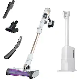 Shark - Refurbished Excellent - IW4625 Detect Clean and Empty Cordless Stick Vacuum - White
