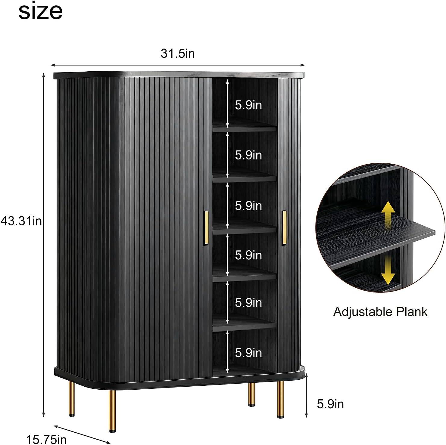 size  
31.5in  
43.31in  
15.75in  
5.9in (multiple shelves)  
Adjustable Plank