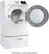 Alt View 3. Samsung - 7.5 Cu. Ft. Stackable Gas Dryer with 9 Cycles - White.