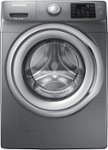 Front Zoom. Samsung - 4.2 Cu. Ft. 9-Cycle High-Efficiency Steam Front-Loading Washer - Platinum.
