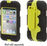 Angle Standard. Griffin Technology - Survivor Case for 4th Generation Apple® iPod® touch - Black/Acid Green.