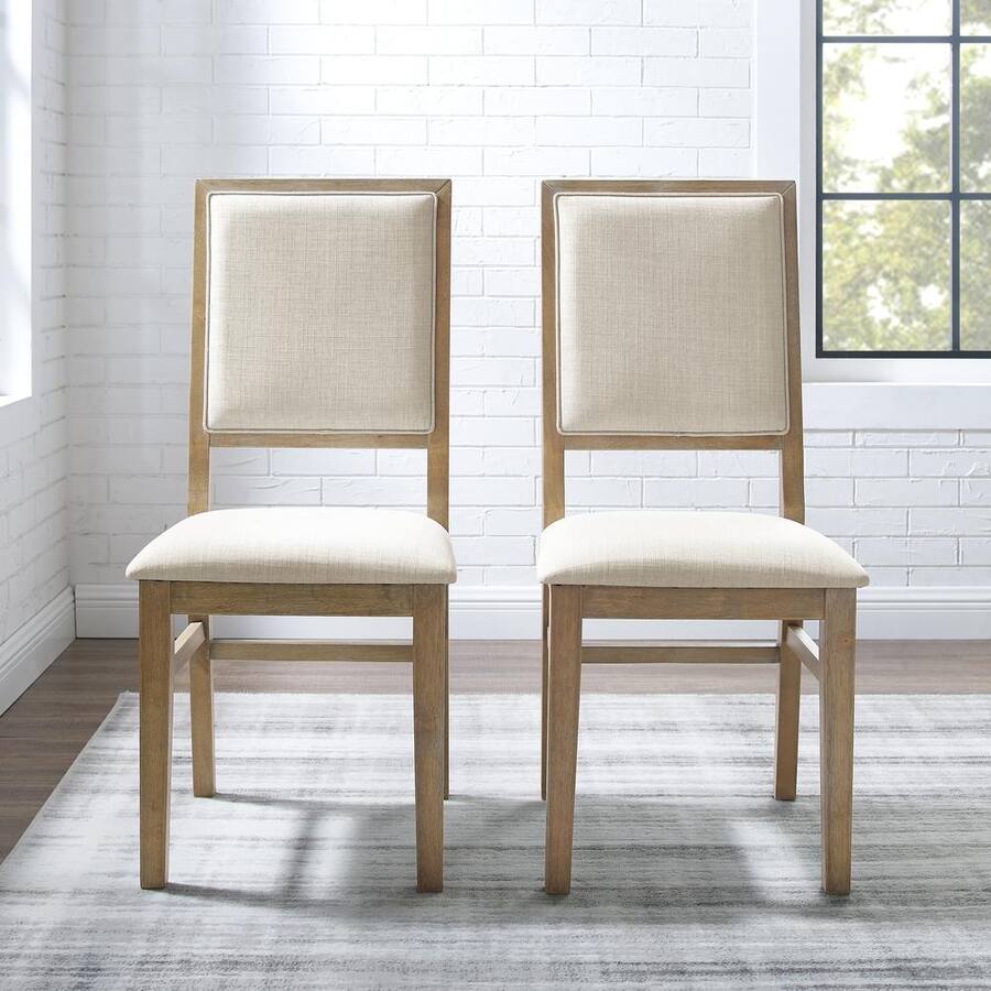 Bac Roo Crosley Furniture Joanna 2 Piece Upholstered Back Dining Chair Set ...