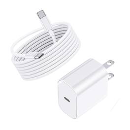 Kitcheniva - Premium USB-C Charger Bundle Wall Adapter For iPhone 15 Series With 6 Ft Cable