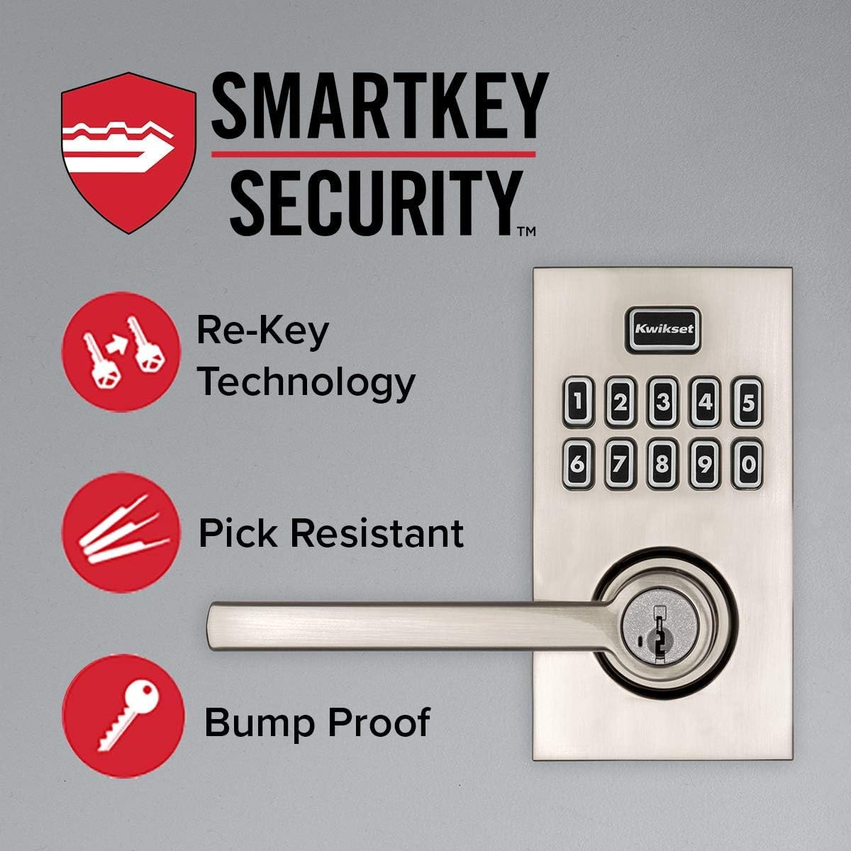 SMARTKEY SECURITY™  
Re-Key Technology  
Pick Resistant  
Bump Proof
