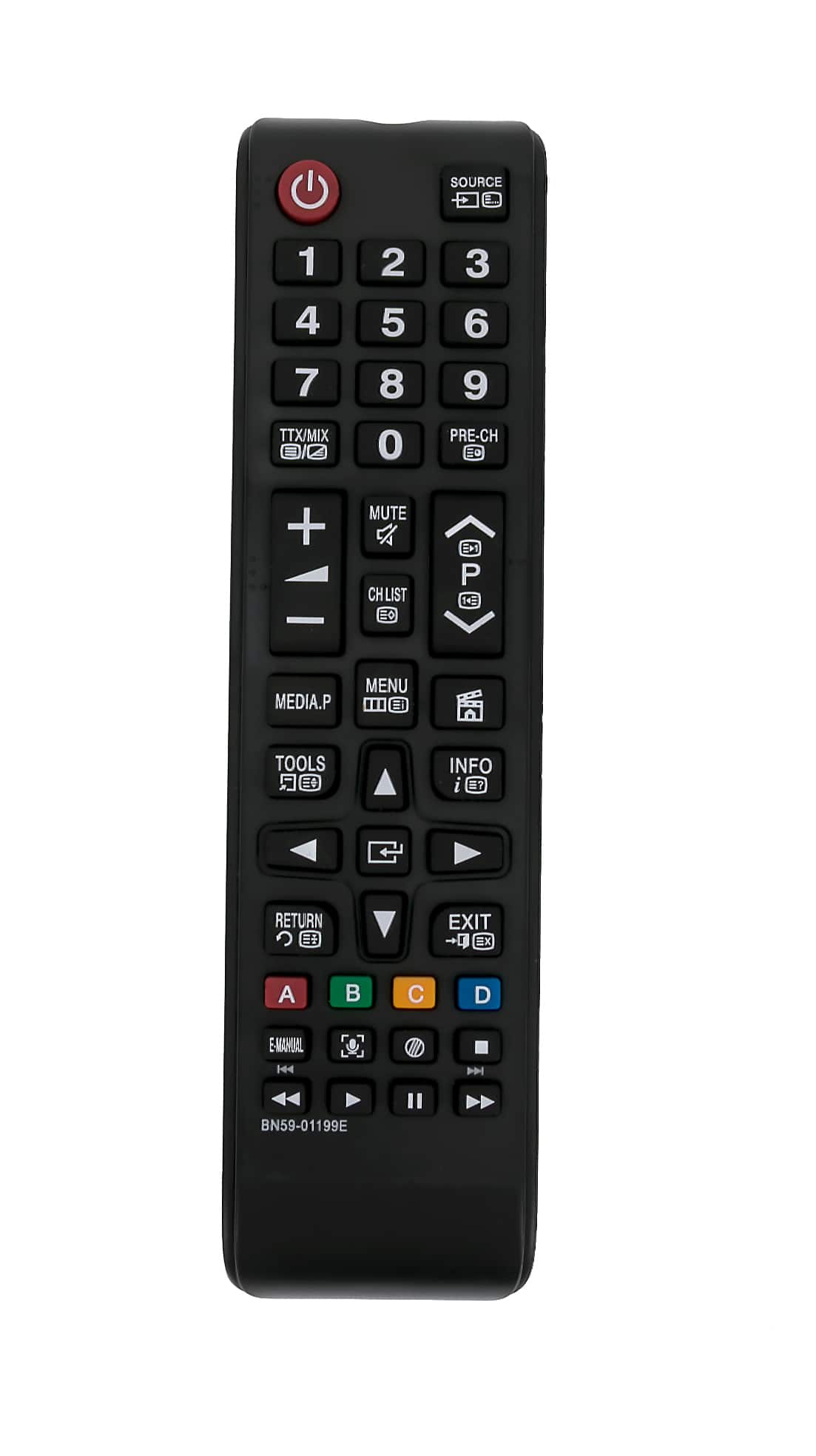 VINABTY - New BN59-01199E Replaced Remote Fits for Samsung TV UE32J4100A UE50J5100A UE32J5120A UE40J5120A UE48J5100A UA58H5200 - Black