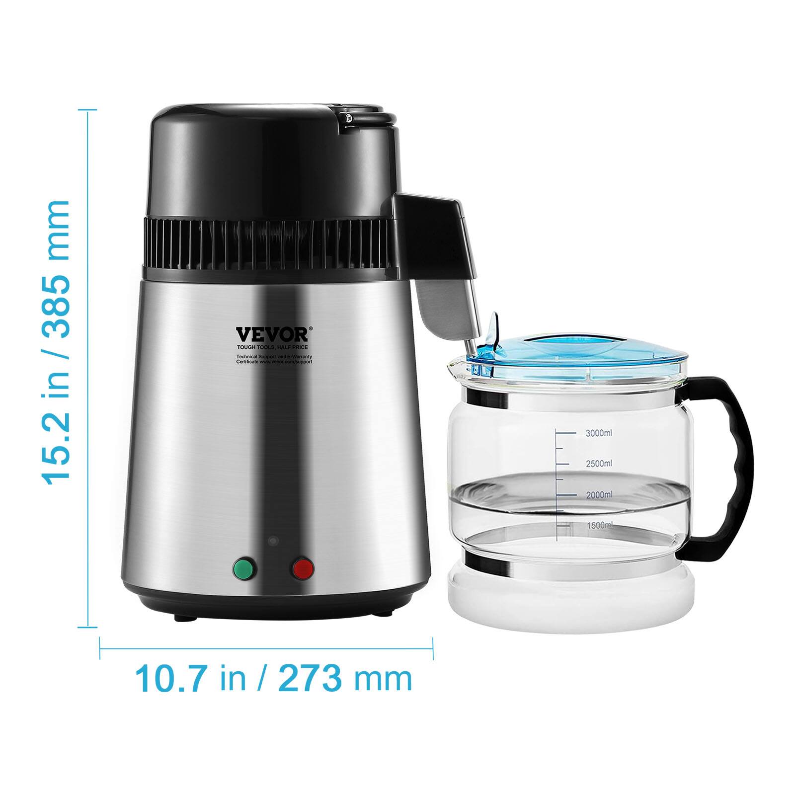 Sure, here is the corrected and grouped text:

- VEVO
- TINOR SA4
- 15.2 in / 385 mm
- 10.7 in / 273 mm
- 3000ml
- 2500ml
- 2000ml
- 1500ml