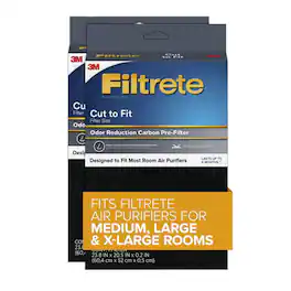 Filtrete - 23.8 in. H X 20.5 in. W Rectangular Air Purifier Filter 1 pk