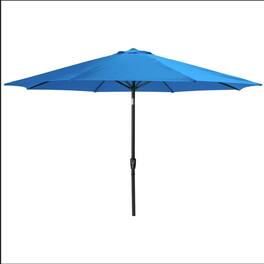 Mondawe - 13 Feet Market Patio Umbrella with Crank Lift , Tilt and UV-Resistant Canopy - Blue