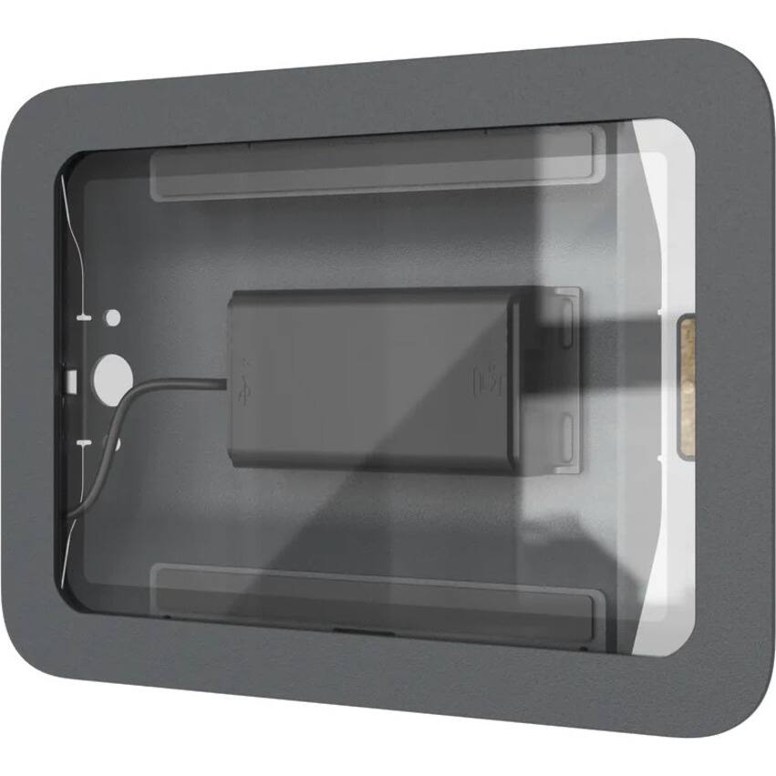 Alt View 6. Heckler Design - Heckler Design H659 Mounting Enclosure for iPad mini (6th Generation), Power Adapter, Network Adapter - Black Gray - Black.