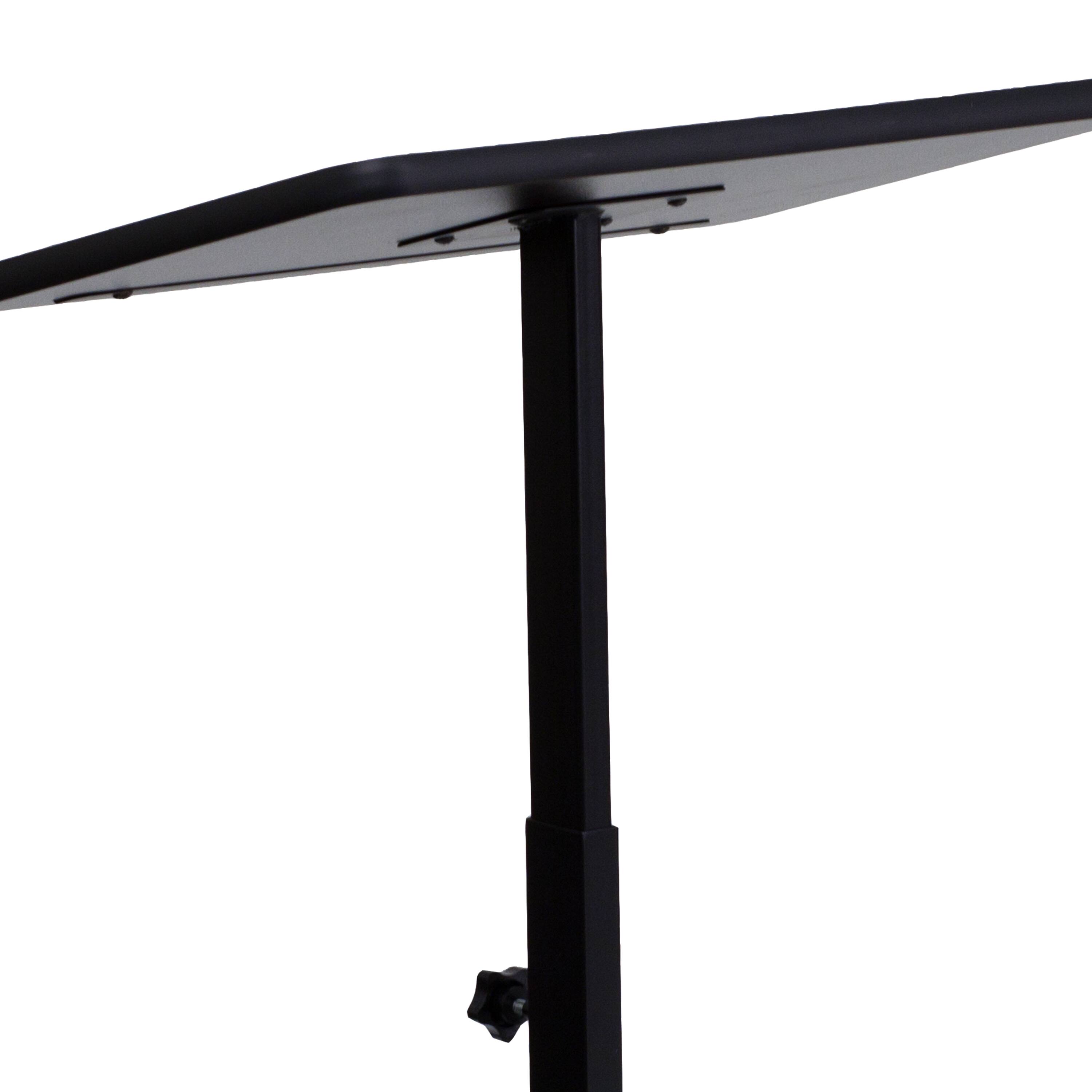 Alt View 8. Emma + Oliver - Adjustable Height Metal Lectern - Mahogany.