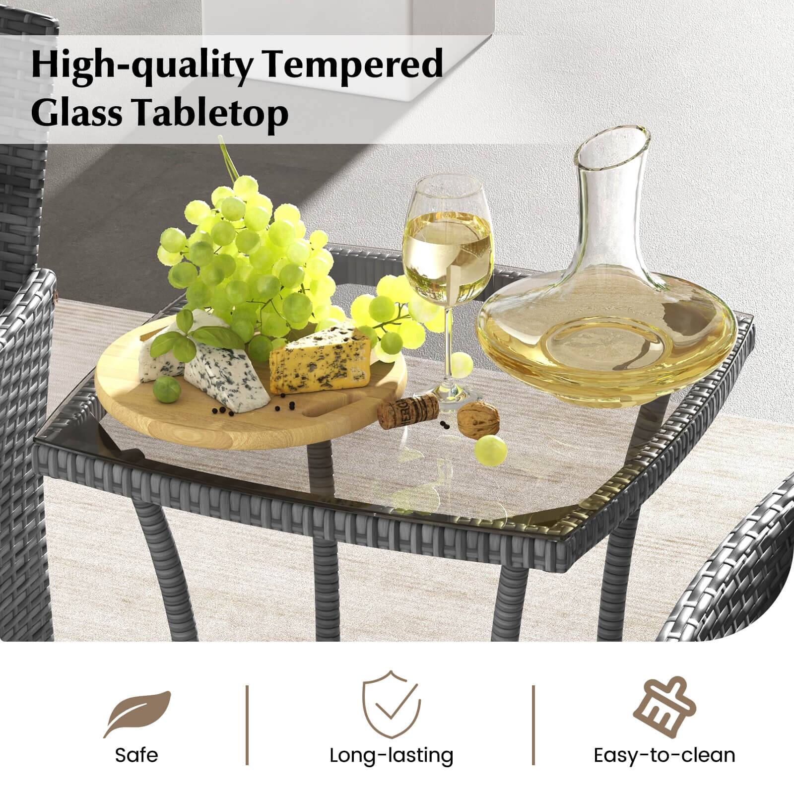 High-quality Tempered Glass Tabletop

Safe
Long-lasting
Easy-to-clean