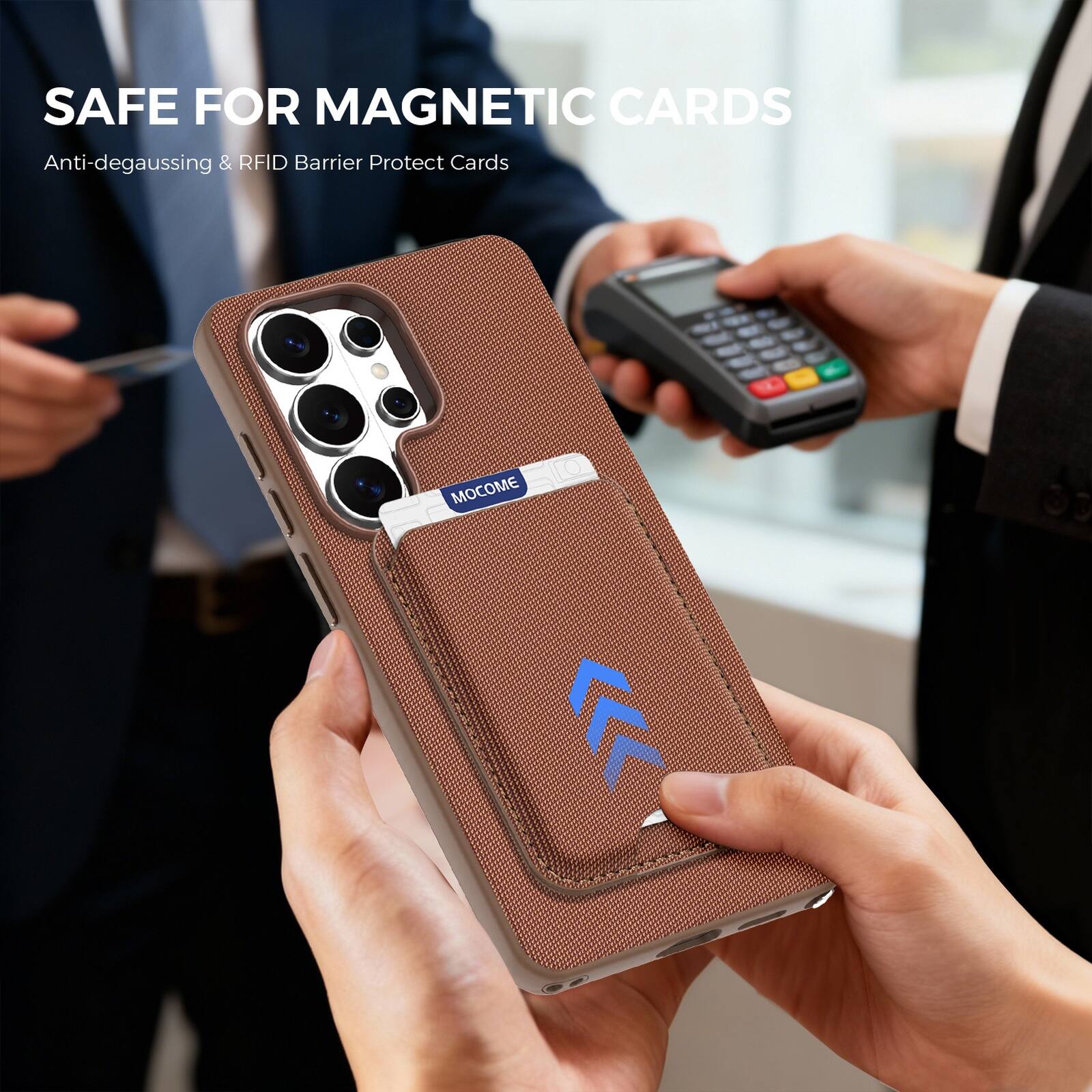 SAFE FOR MAGNETIC CARDS  
Anti-degaussing & RFID Barrier Protect Cards