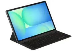 Samsung - Galaxy Tab S10 FE+ Book Cover Keyboard  Slim AI Key - Black - Front_Zoom