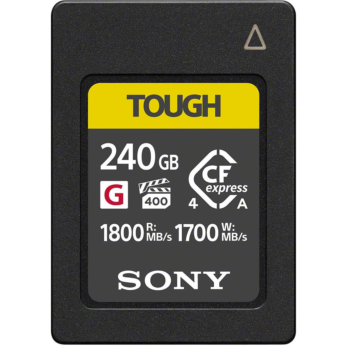 TOUGH 240 GB CF express 400 4 A R: 1800 MB/s W: 1700 MB/s SONY