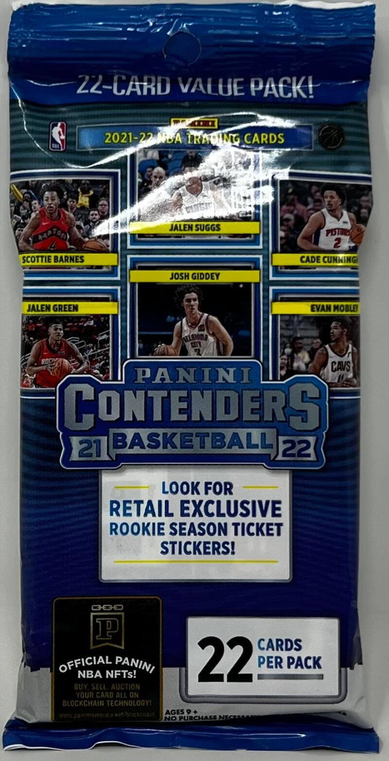 2021-22 Panini Contenders Basketball Value Pack price history on PriceWatchPro