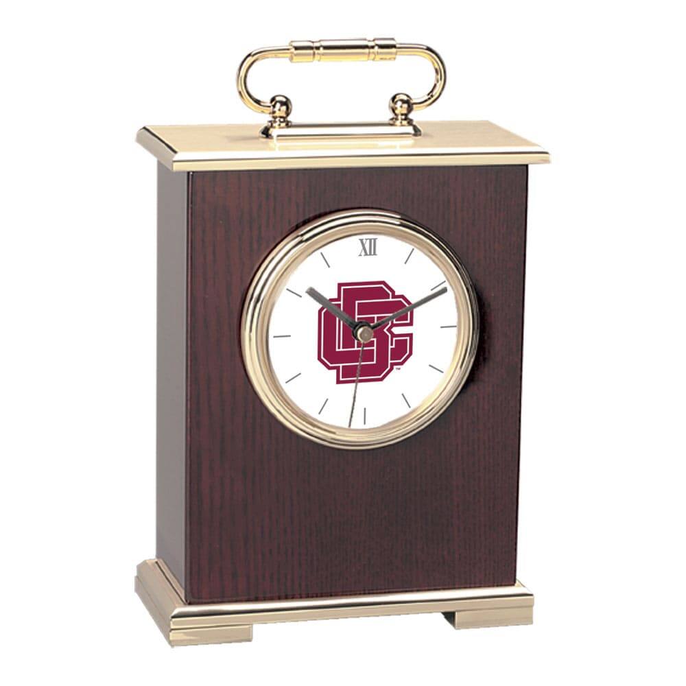 Front. Jardine - Gold Bethune-Cookman Wildcats Carriage Clock - Gold.