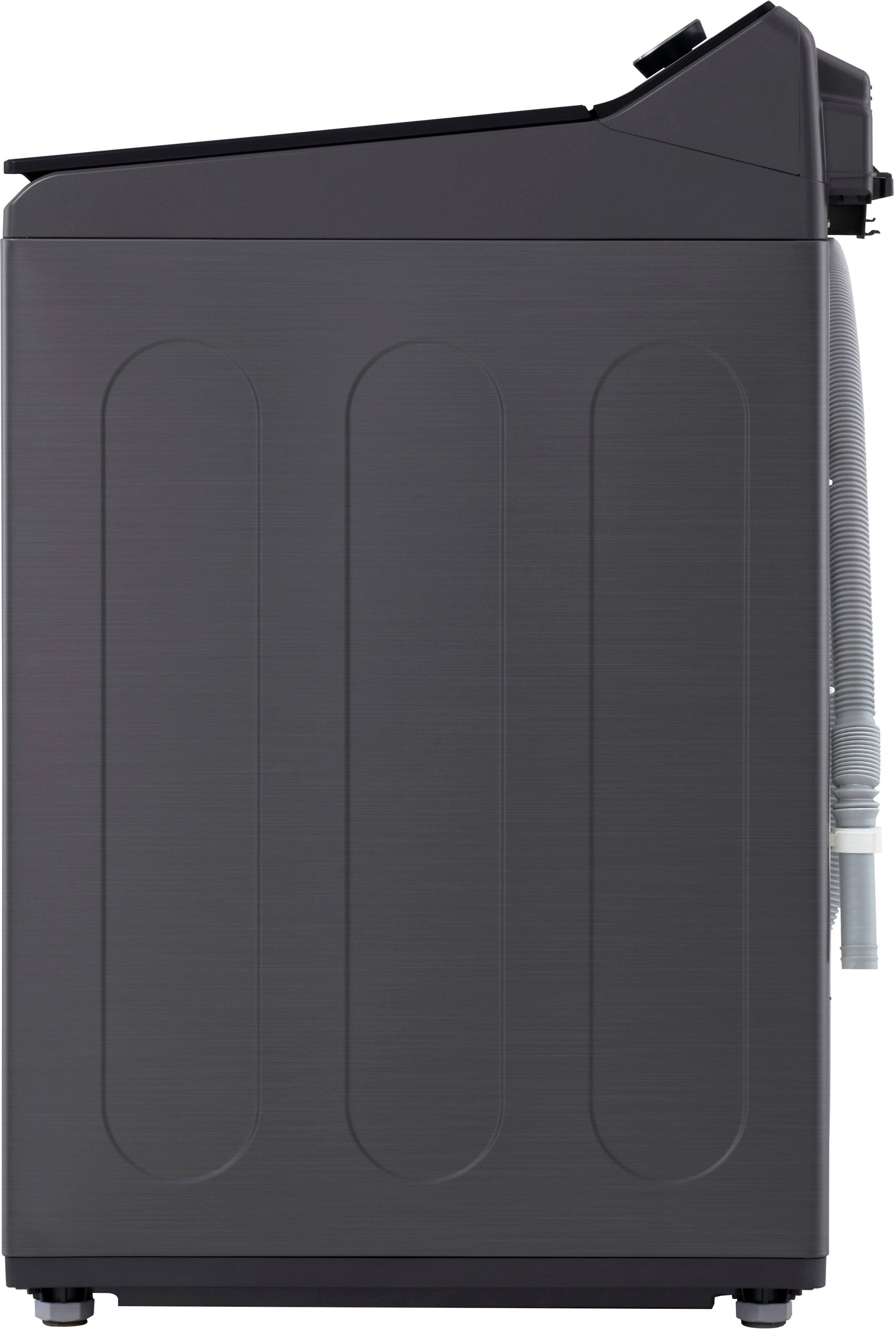 Alt View 25. LG - 4.8 Cu. Ft. High-Efficiency Smart Top Load Washer with EasyUnload - Platinum Black.