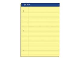 Ampad - Notepad, 8.5" x 11.75", Narrow, 100 Sheets/Pad - Canary