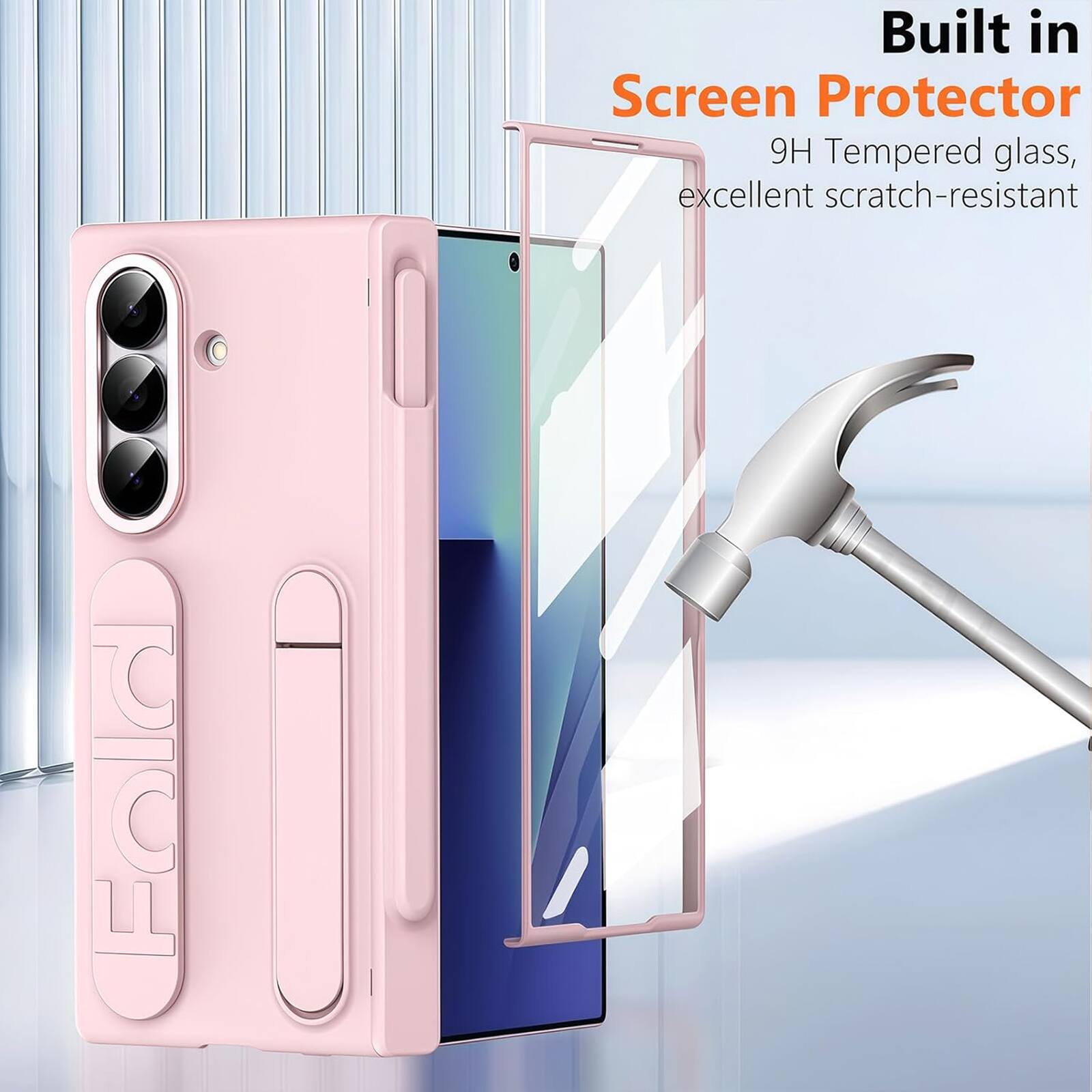 Built in Screen Protector  
9H Tempered glass, excellent scratch-resistant