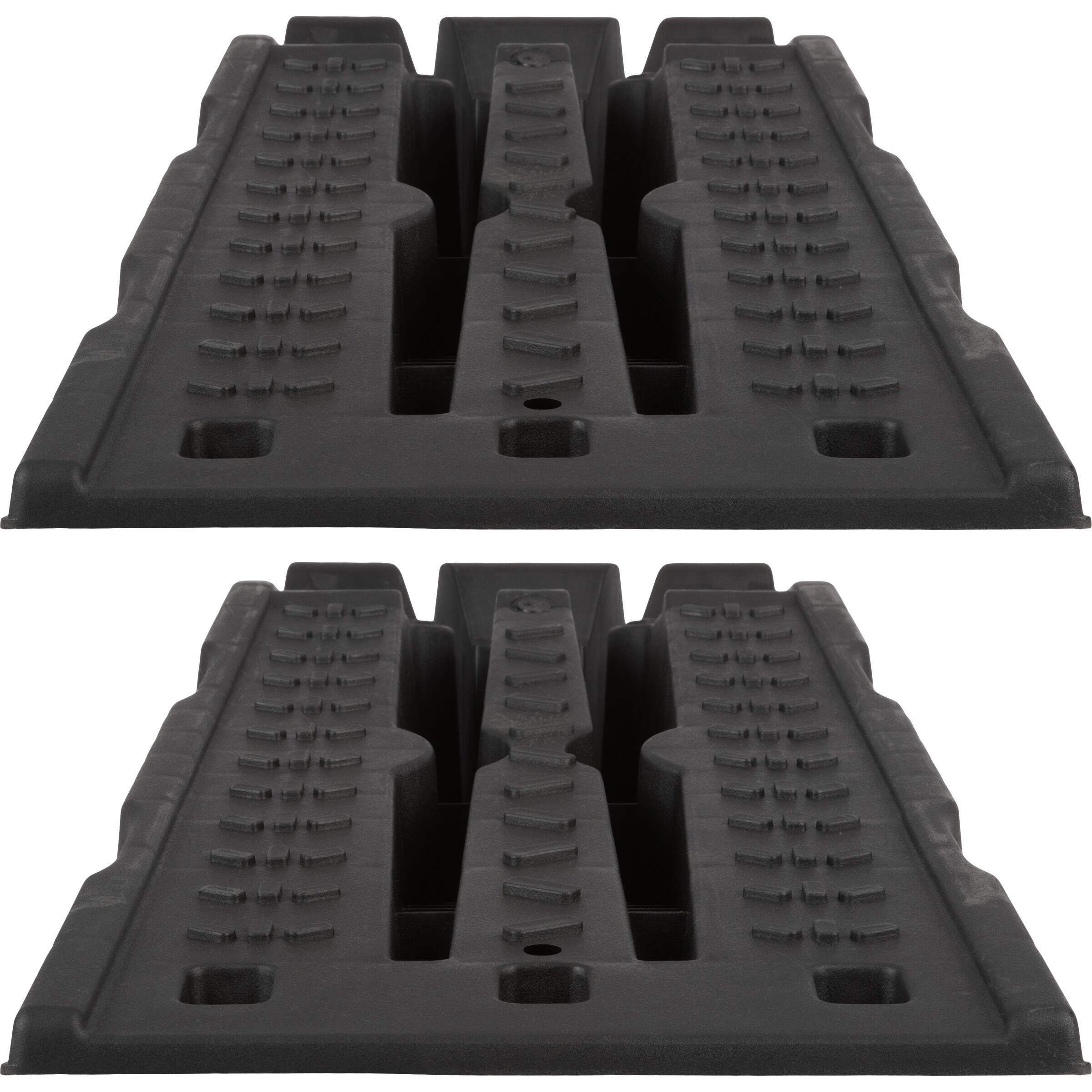 Alt View 4. Stalwart - Car Ramp Lifts for Oil Changes 2-Pack - Black.