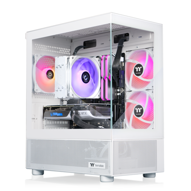 Thermaltake - LCGS View i1470S-170 Gaming Desktop Intel Core i7-14700F 2025, 32GB DDR5 Memory, NVIDIA GeForce RTX 5070, 1TB NVMe M.2 - White