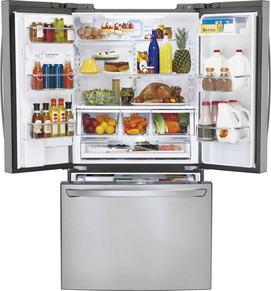 LG 24.5 Cu. Ft. CounterDepth French Door Refrigerator with ThrutheDoor Ice and Water