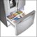 Alt View 3. LG - 24.5 Cu. Ft. Counter-Depth French Door Refrigerator with Thru-the-Door Ice and Water - Stainless steel.