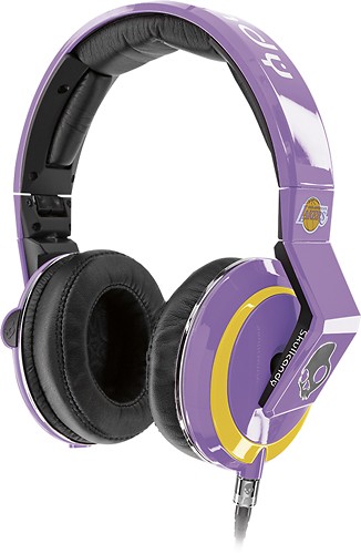  Skullcandy - Mix Master Los Angeles Lakers Over-the-Ear Headphones - Purple/Yellow