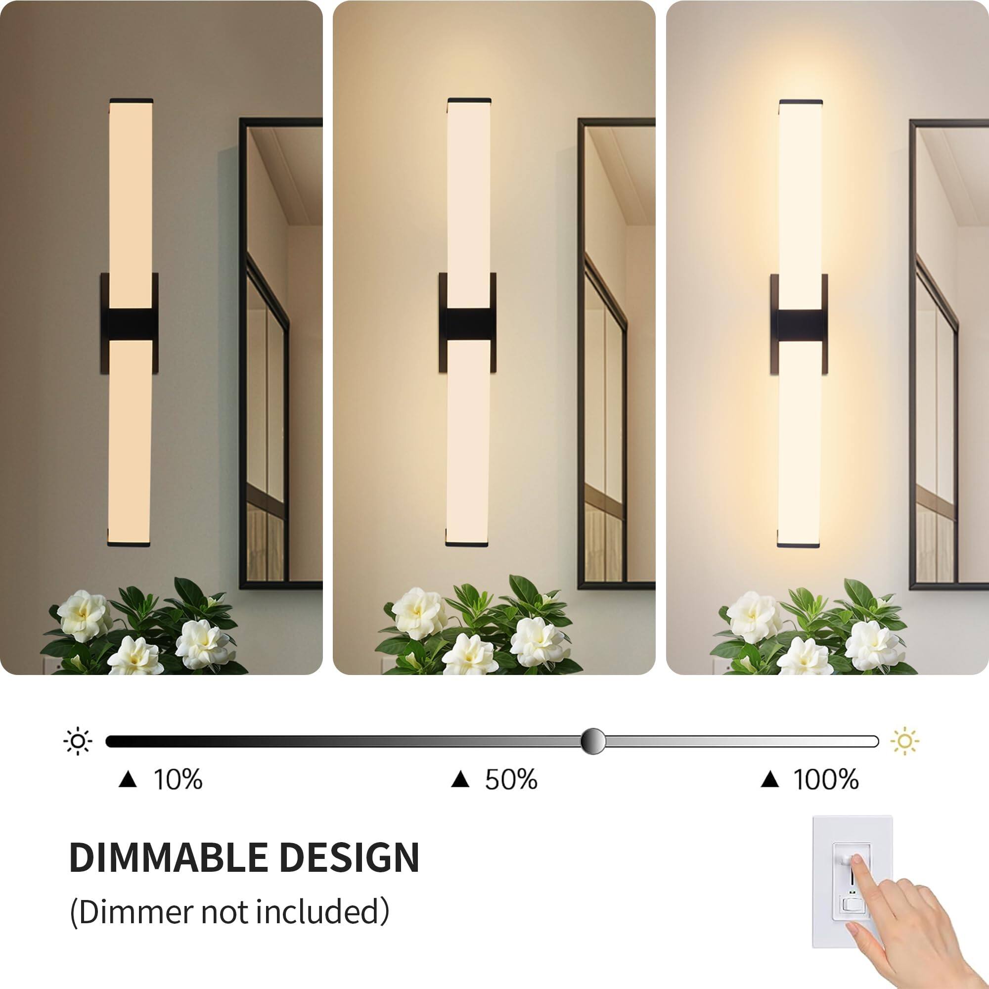 DIMMABLE DESIGN  
(Dimmer not included)