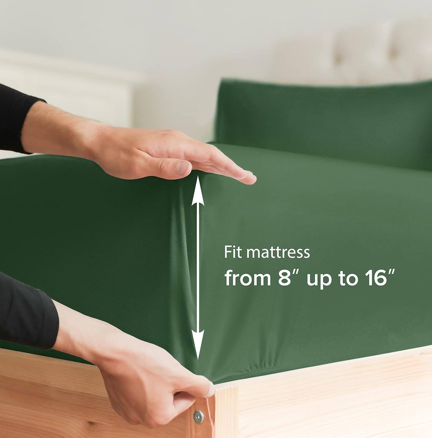 Fit mattress from 8" up to 16"