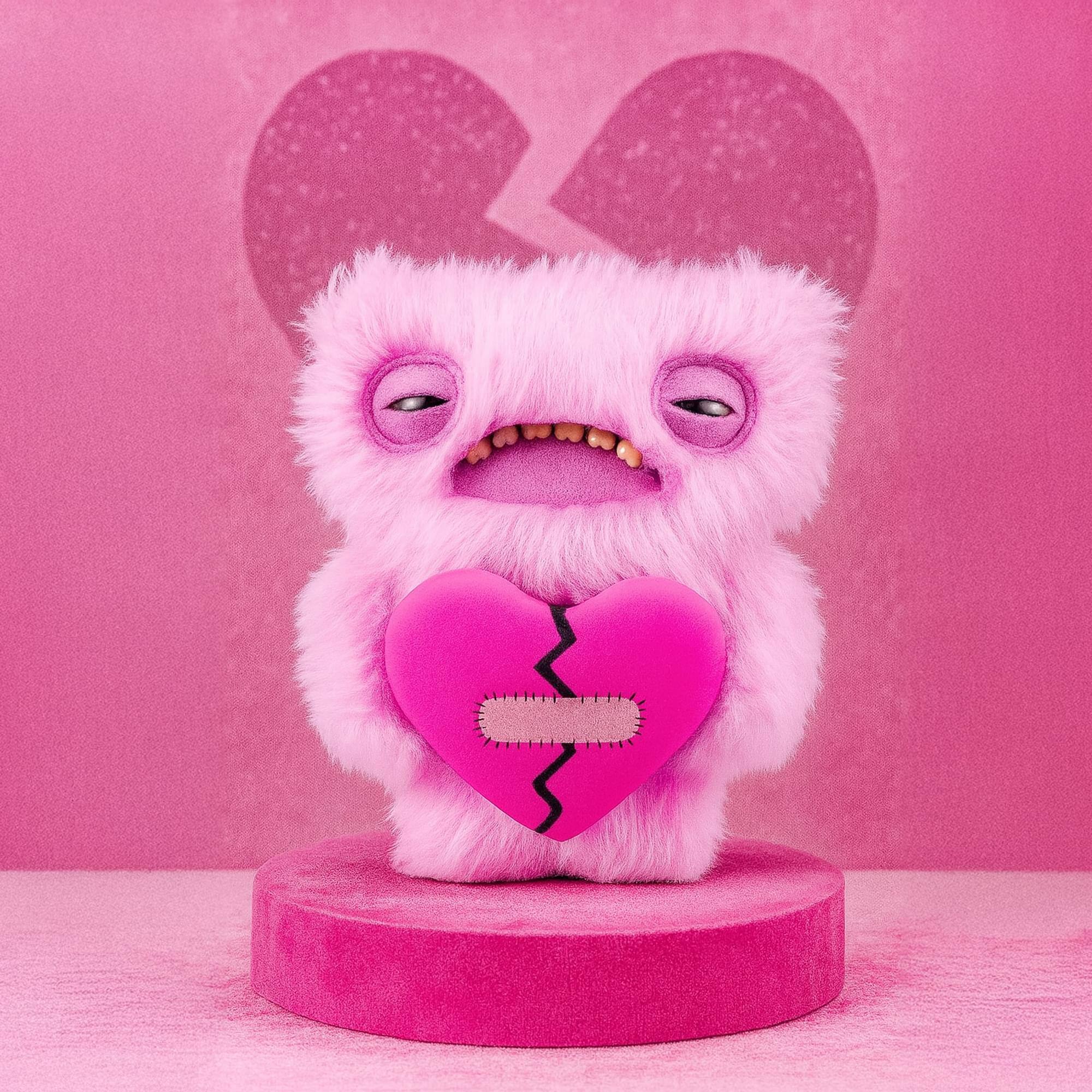Alt View 3. ZURU - Fuggler Love Fuggs 9 Inch Plush | Pink - Pink.