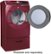 Alt View 3. Samsung - 7.5 Cu. Ft. 13-Cycle Electric Dryer with Steam - Merlot.