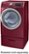Left. Samsung - 7.5 Cu. Ft. 13-Cycle Electric Dryer with Steam - Merlot.